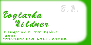boglarka mildner business card